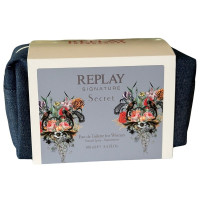 Produktbild för Giftset Replay Signature Secret Woman Edt 100ml + Pochette