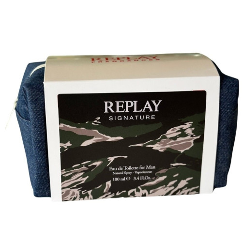 Replay Giftset Replay Signature Man Edt 100ml + Pochette