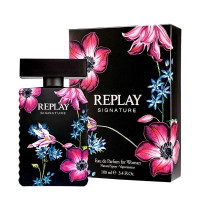 Produktbild för Giftset Replay Signature Woman Edp 100ml + Pochette