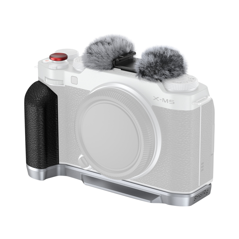 Produktbild för SmallRig 4875 L-Shape Mount Plate with Silicone Handle for FUJIFILM X-M5 Sliver