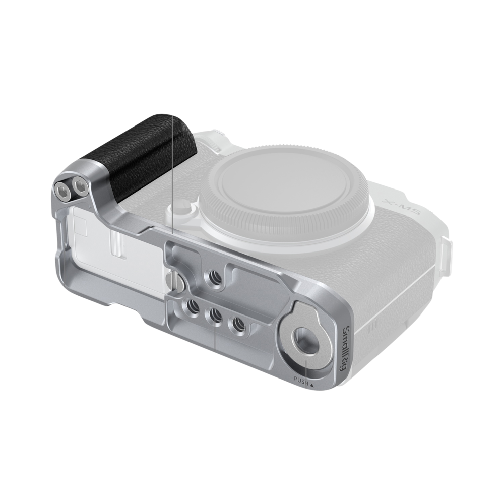 Produktbild för SmallRig 4875 L-Shape Mount Plate with Silicone Handle for FUJIFILM X-M5 Sliver