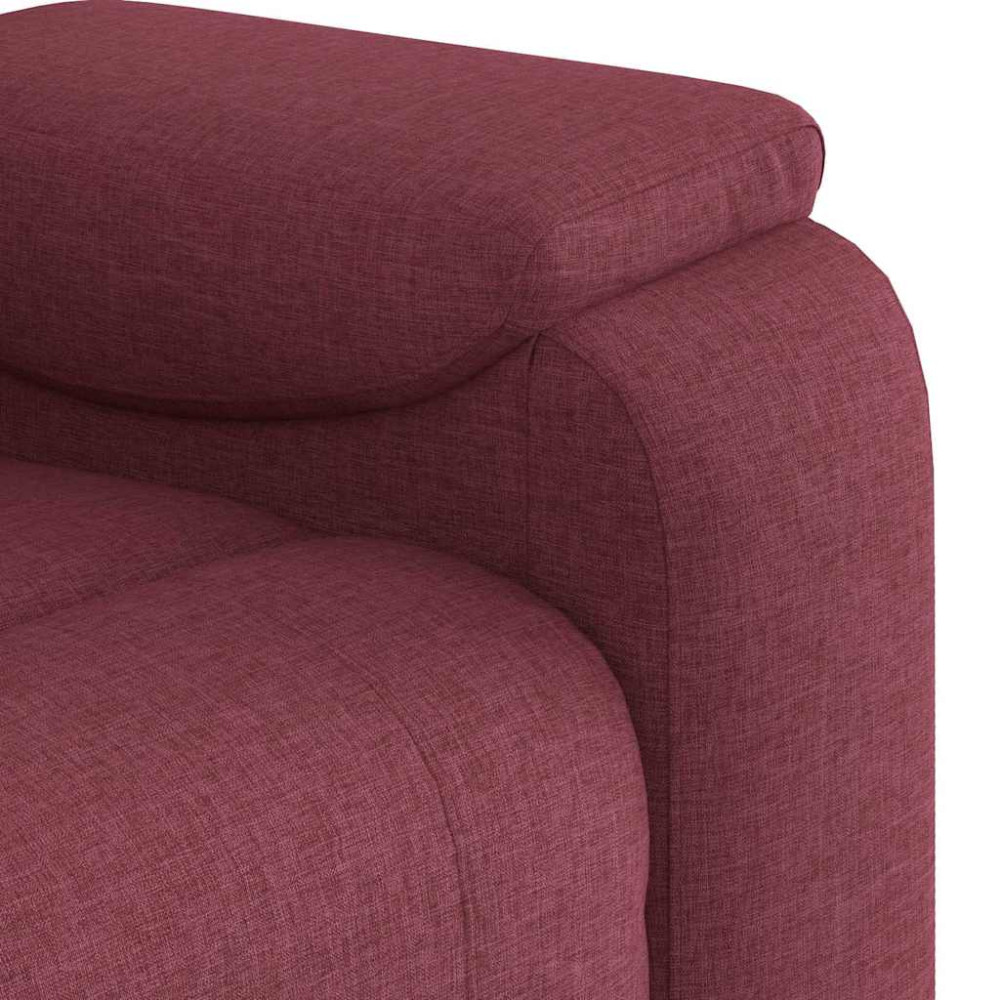 Produktbild för Massagefåtölj vinröd tyg