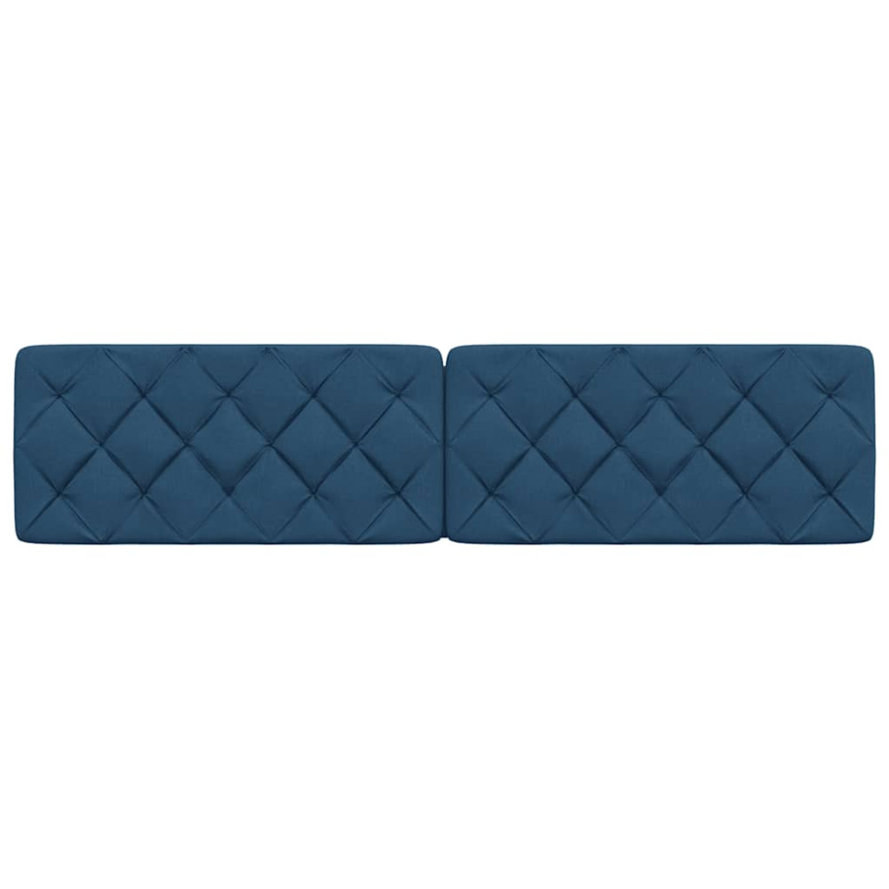 Produktbild för Headboard Cushion Blue 200 cm Fabric