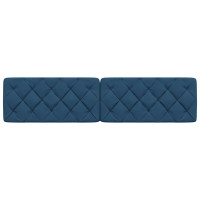 Produktbild för Headboard Cushion Blue 200 cm Fabric
