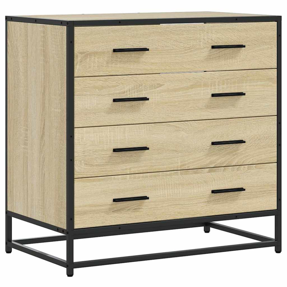 Produktbild för Byrå sonoma-ek 70x41x70 cm konstruerat trä