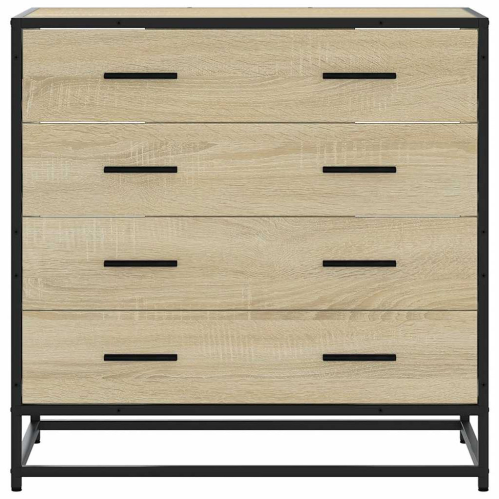 Produktbild för Byrå sonoma-ek 70x41x70 cm konstruerat trä