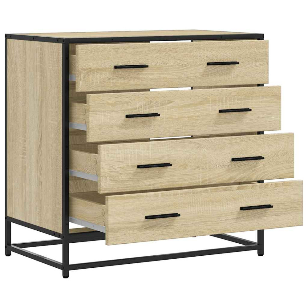 Produktbild för Byrå sonoma-ek 70x41x70 cm konstruerat trä