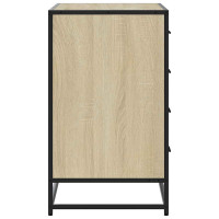 Produktbild för Byrå sonoma-ek 70x41x70 cm konstruerat trä