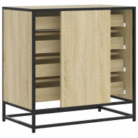 Produktbild för Byrå sonoma-ek 70x41x70 cm konstruerat trä