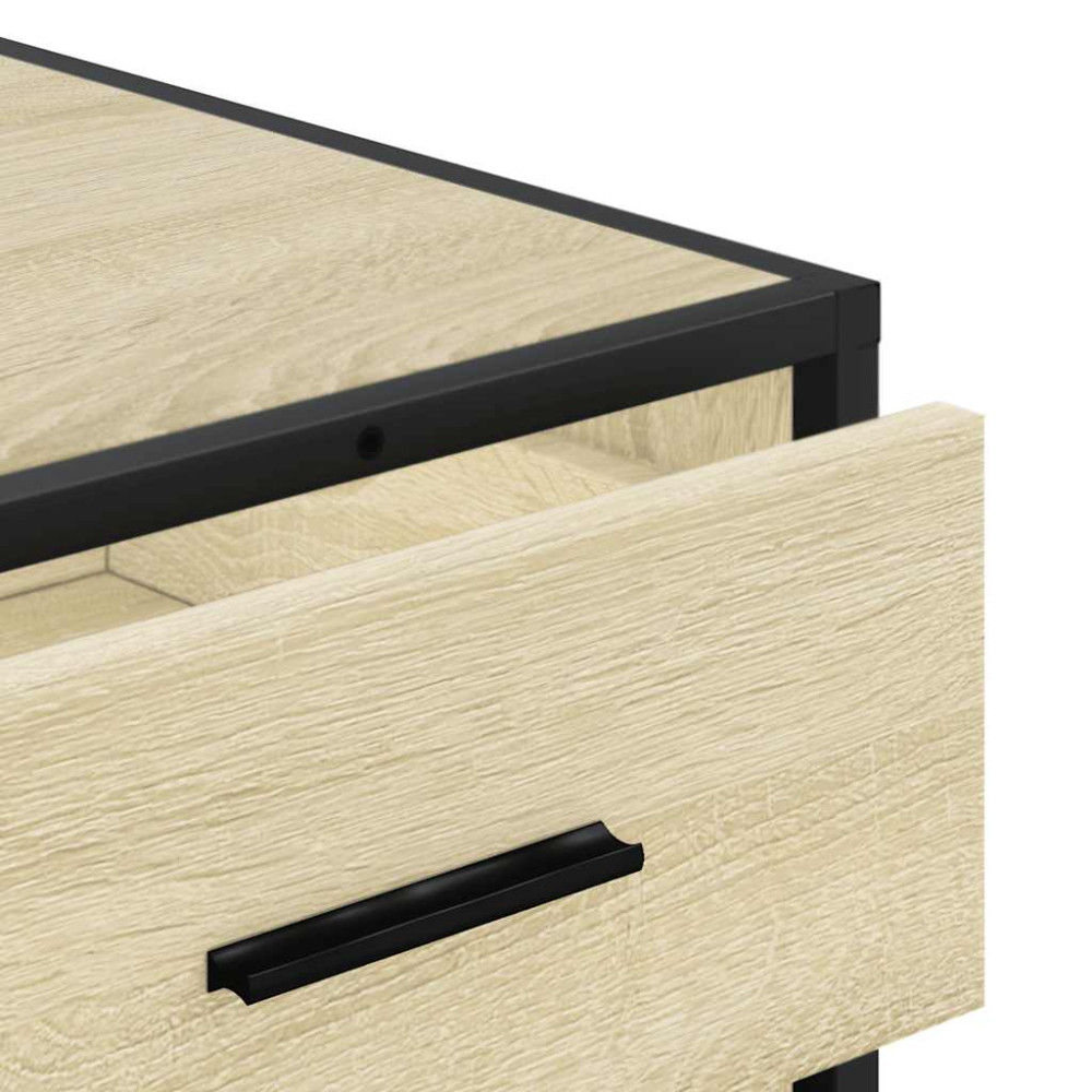 Produktbild för Byrå sonoma-ek 70x41x70 cm konstruerat trä