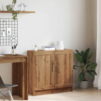 Produktbild för Bokhylla artisan ek 82,5x30,5x80 cm konstruerat trä