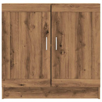 Produktbild för Bokhylla artisan ek 82,5x30,5x80 cm konstruerat trä