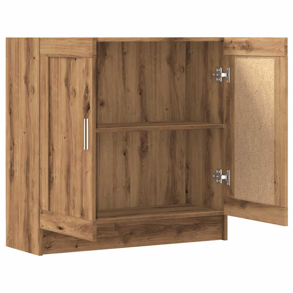 Produktbild för Bokhylla artisan ek 82,5x30,5x80 cm konstruerat trä
