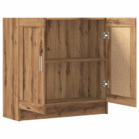 Produktbild för Bokhylla artisan ek 82,5x30,5x80 cm konstruerat trä