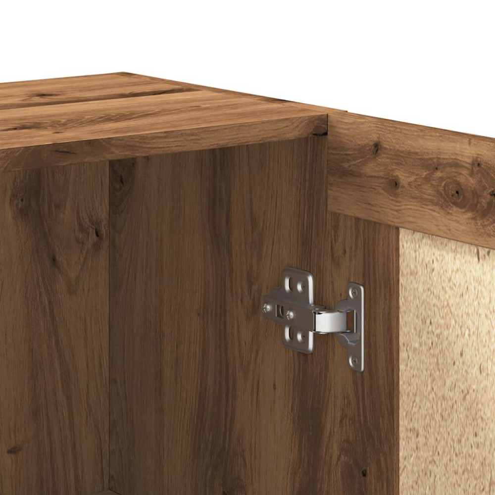 Produktbild för Bokhylla artisan ek 82,5x30,5x80 cm konstruerat trä