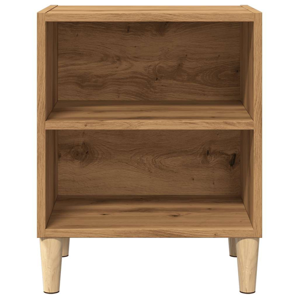 Produktbild för Sängbord 2 st artisan ek 40x30x50 cm konstruerat trä