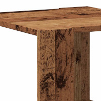 Produktbild för Soffbord åldrat trä 40x40x30 cm konstruerat trä