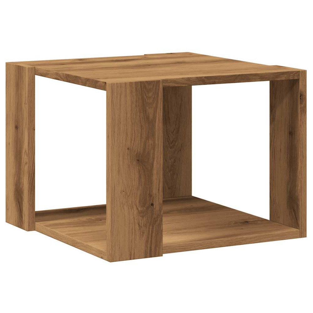 Produktbild för Soffbord artisan ek 40x40x30 cm konstruerat trä