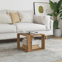 Produktbild för Soffbord artisan ek 40x40x30 cm konstruerat trä