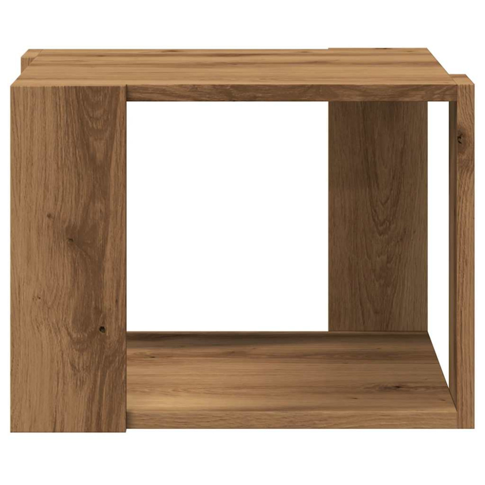 Produktbild för Soffbord artisan ek 40x40x30 cm konstruerat trä