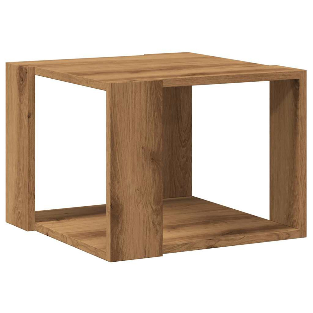Produktbild för Soffbord artisan ek 40x40x30 cm konstruerat trä