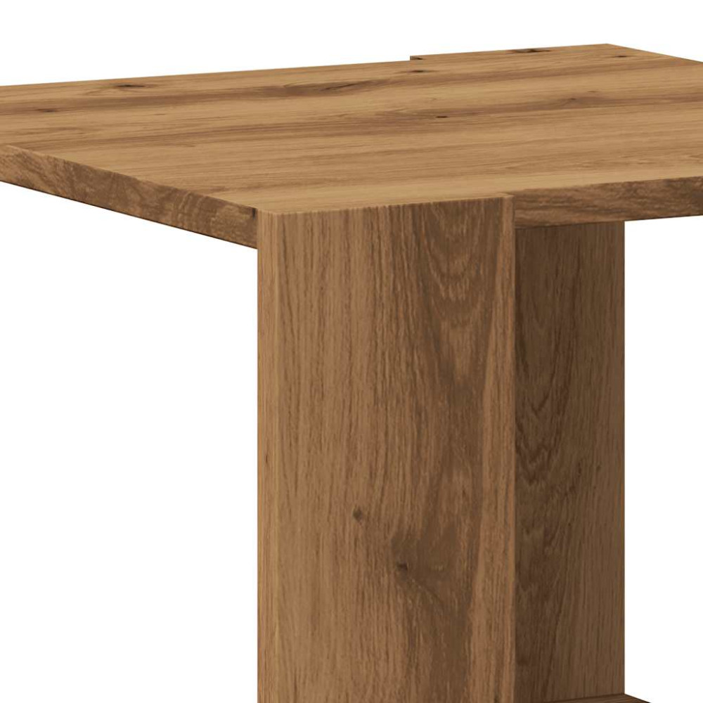 Produktbild för Soffbord artisan ek 40x40x30 cm konstruerat trä