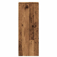 Produktbild för Skoskåp gammalt trä 32x35x92 cm konstruerat trä