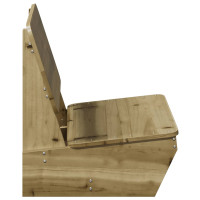 Produktbild för Trädgårdsstol 60x64x70,5 cm impregnerad furu