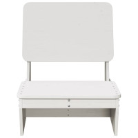 Produktbild för Trädgårdsstolar 2 st vit 60x64x70,5 cm massiv furu