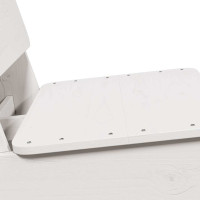 Produktbild för Trädgårdsstolar 2 st vit 60x64x70,5 cm massiv furu