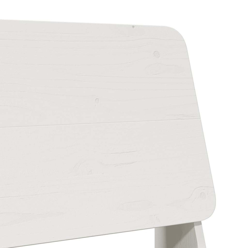 Produktbild för Trädgårdsstolar 2 st vit 60x64x70,5 cm massiv furu