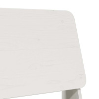 Produktbild för Trädgårdsstolar 2 st vit 60x64x70,5 cm massiv furu