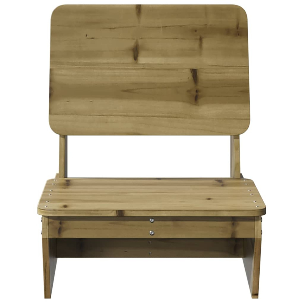 Produktbild för Trädgårdsstolar 2 st 60x64x70,5 cm impregnerad furu