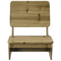 Produktbild för Trädgårdsstolar 2 st 60x64x70,5 cm impregnerad furu