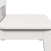 Produktbild för Trädgårdsstol vit 60x52,5x72 cm massiv furu