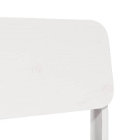 Produktbild för Trädgårdsstol vit 60x52,5x72 cm massiv furu