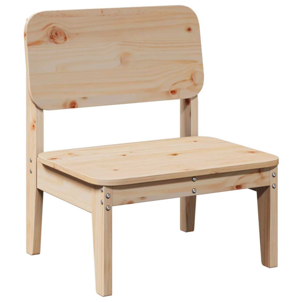 Produktbild för Trädgårdsstolar 2 st 60x52,5x72 cm massiv furu