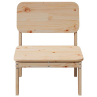 Produktbild för Trädgårdsstolar 2 st 60x52,5x72 cm massiv furu
