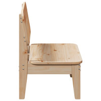 Produktbild för Trädgårdsstolar 2 st 60x52,5x72 cm massiv furu