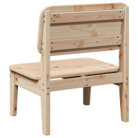 Produktbild för Trädgårdsstolar 2 st 60x52,5x72 cm massiv furu
