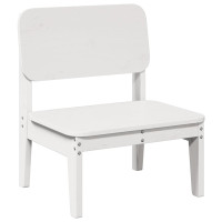 Produktbild för Trädgårdsstolar 2 st vit 60x52,5x72 cm massiv furu