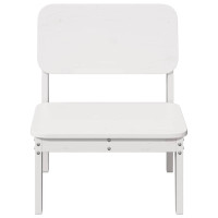 Produktbild för Trädgårdsstolar 2 st vit 60x52,5x72 cm massiv furu