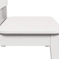 Produktbild för Trädgårdsstolar 2 st vit 60x52,5x72 cm massiv furu