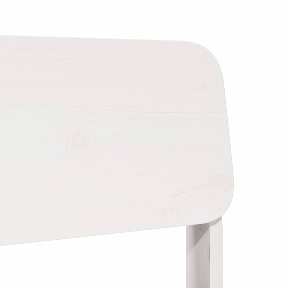 Produktbild för Trädgårdsstolar 2 st vit 60x52,5x72 cm massiv furu