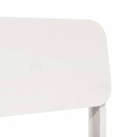 Produktbild för Trädgårdsstolar 2 st vit 60x52,5x72 cm massiv furu