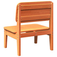 Produktbild för Trädgårdsstolar 2 st vaxbrun 60x52,5x72 cm massiv furu