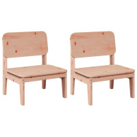 Produktbild för Trädgårdsstolar 2 st 60x52,5x72 cm massiv douglasträ