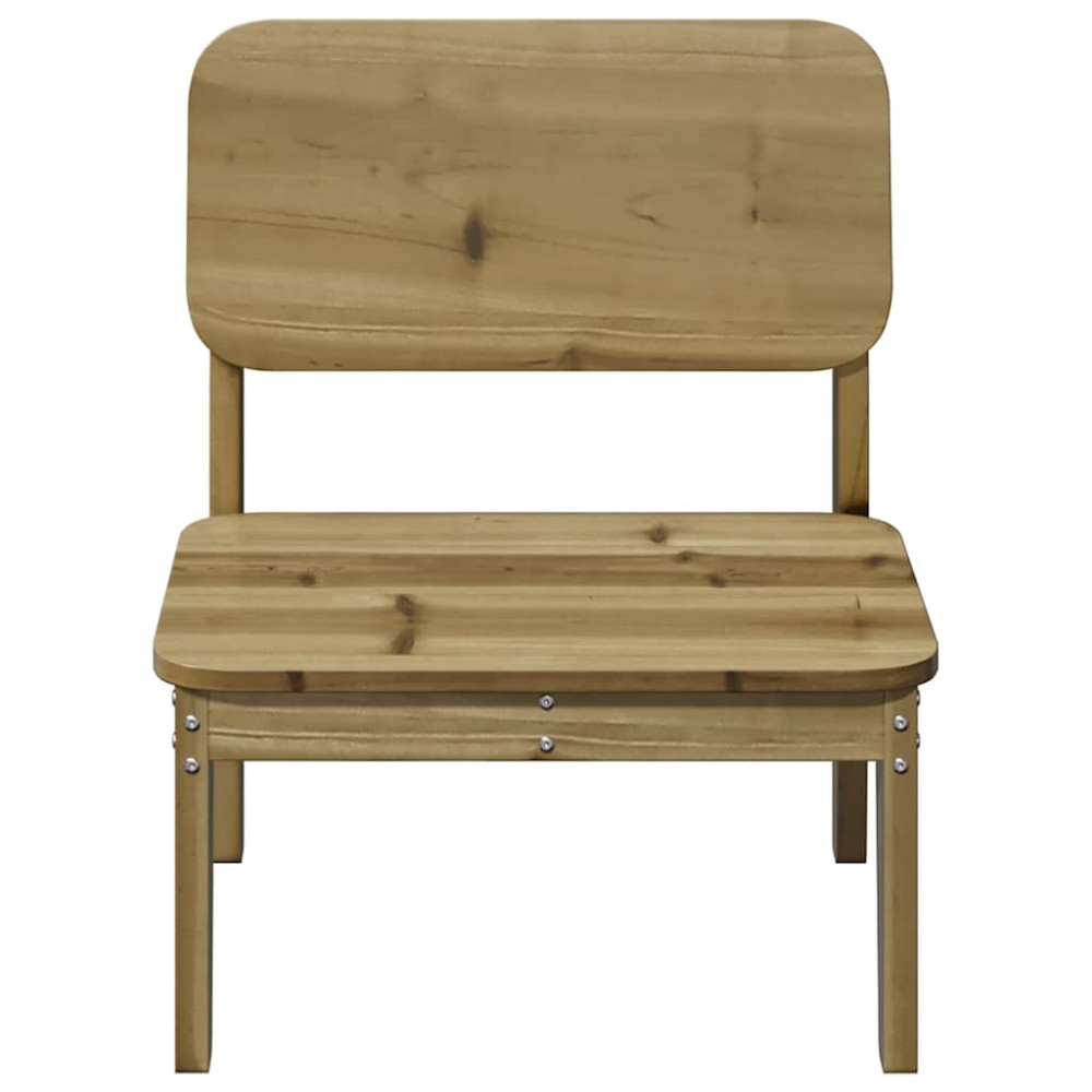 Produktbild för Trädgårdsstolar 2 st 60x52,5x72 cm impregnerad furu