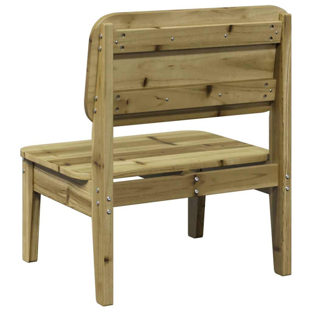 Produktbild för Trädgårdsstolar 2 st 60x52,5x72 cm impregnerad furu
