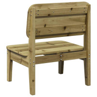Produktbild för Trädgårdsstolar 2 st 60x52,5x72 cm impregnerad furu